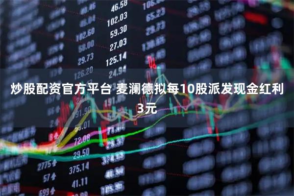 炒股配资官方平台 麦澜德拟每10股派发现金红利3元